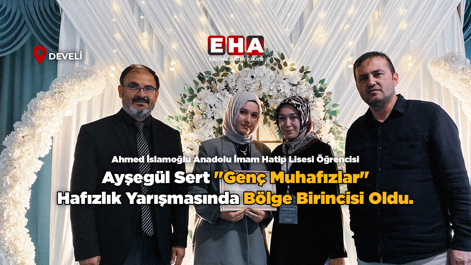 Ahmed İslamoğlu Anadolu İmam Hatip Lisesi Öğrencisi Ayşegül Sert 