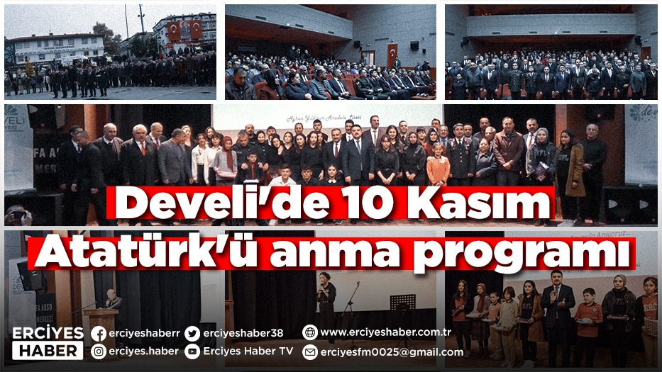 Develi'de 10 Kasım Atatürk'ü anma programı