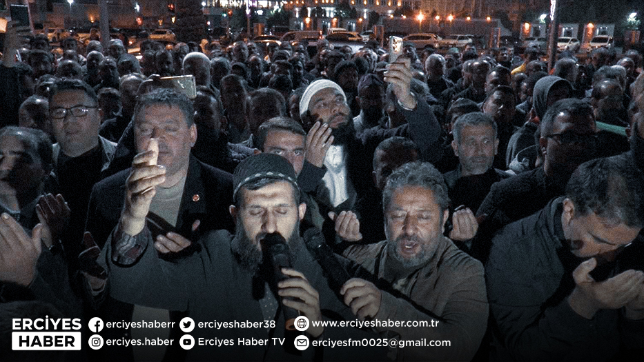 Kayseri’de eller semaya Filistin için açıldı