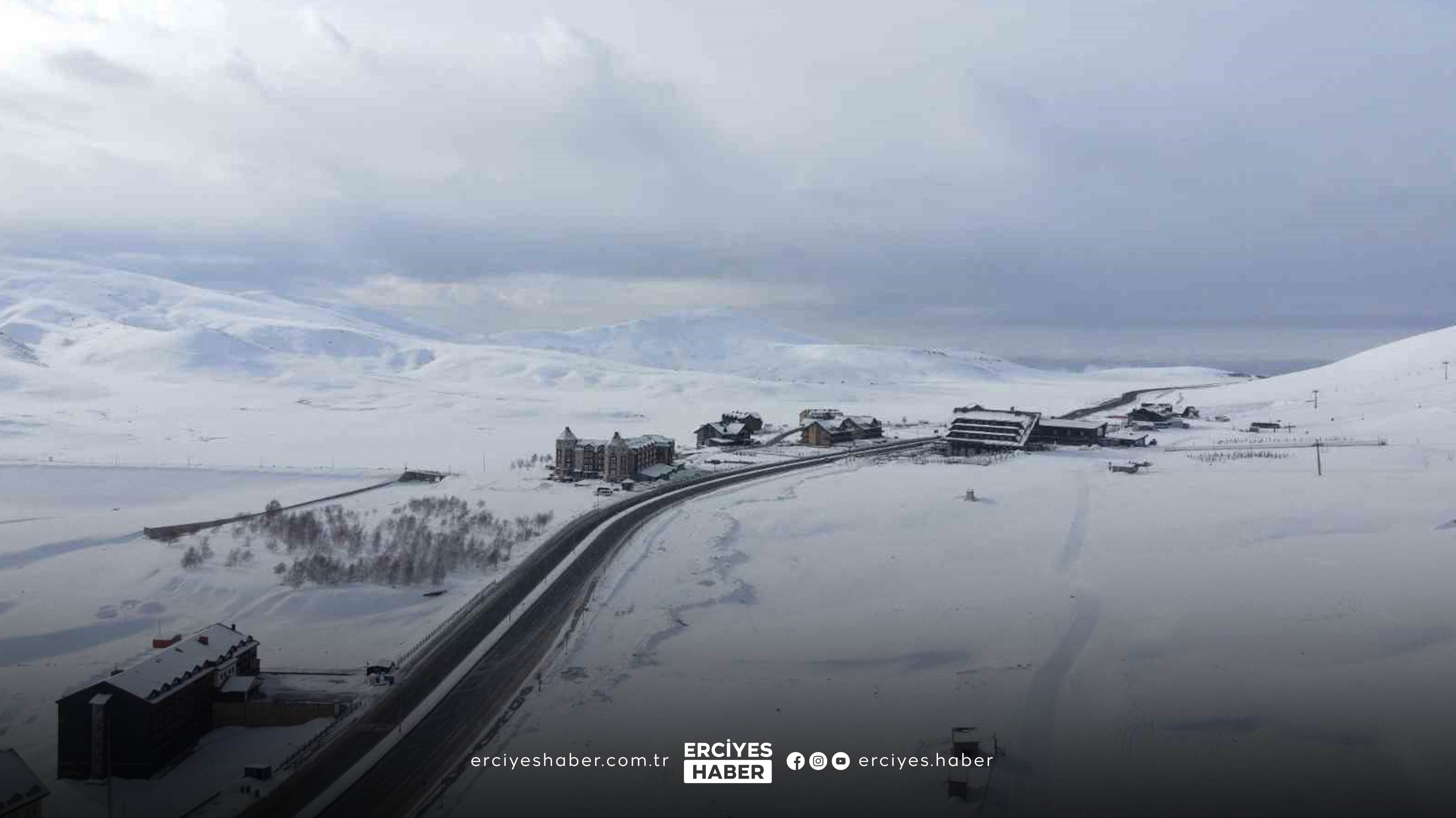 Erciyes’te kar kalınlığı 120 santimetreyi buldu