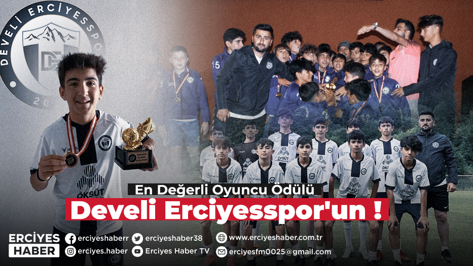 En Değerli Oyuncu Ödülü Develi Erciyesspor'un !