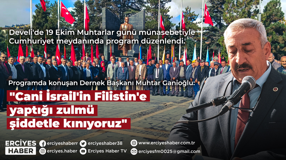 Dernek Başkanı Muhtar Ganioğlu; 