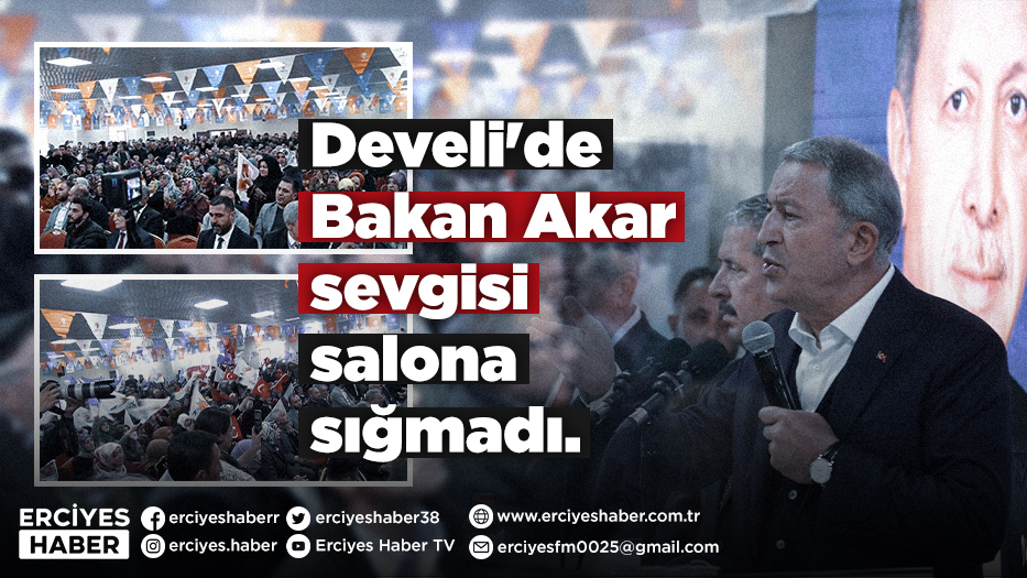 Develi'de Bakan Akar sevgisi salona sığmadı.