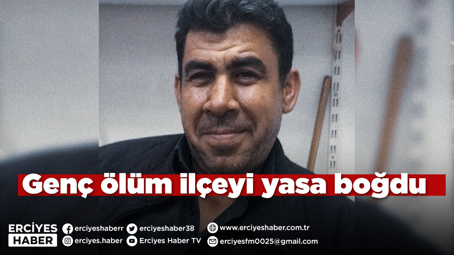 Genç ölüm ilçeyi yasa boğdu